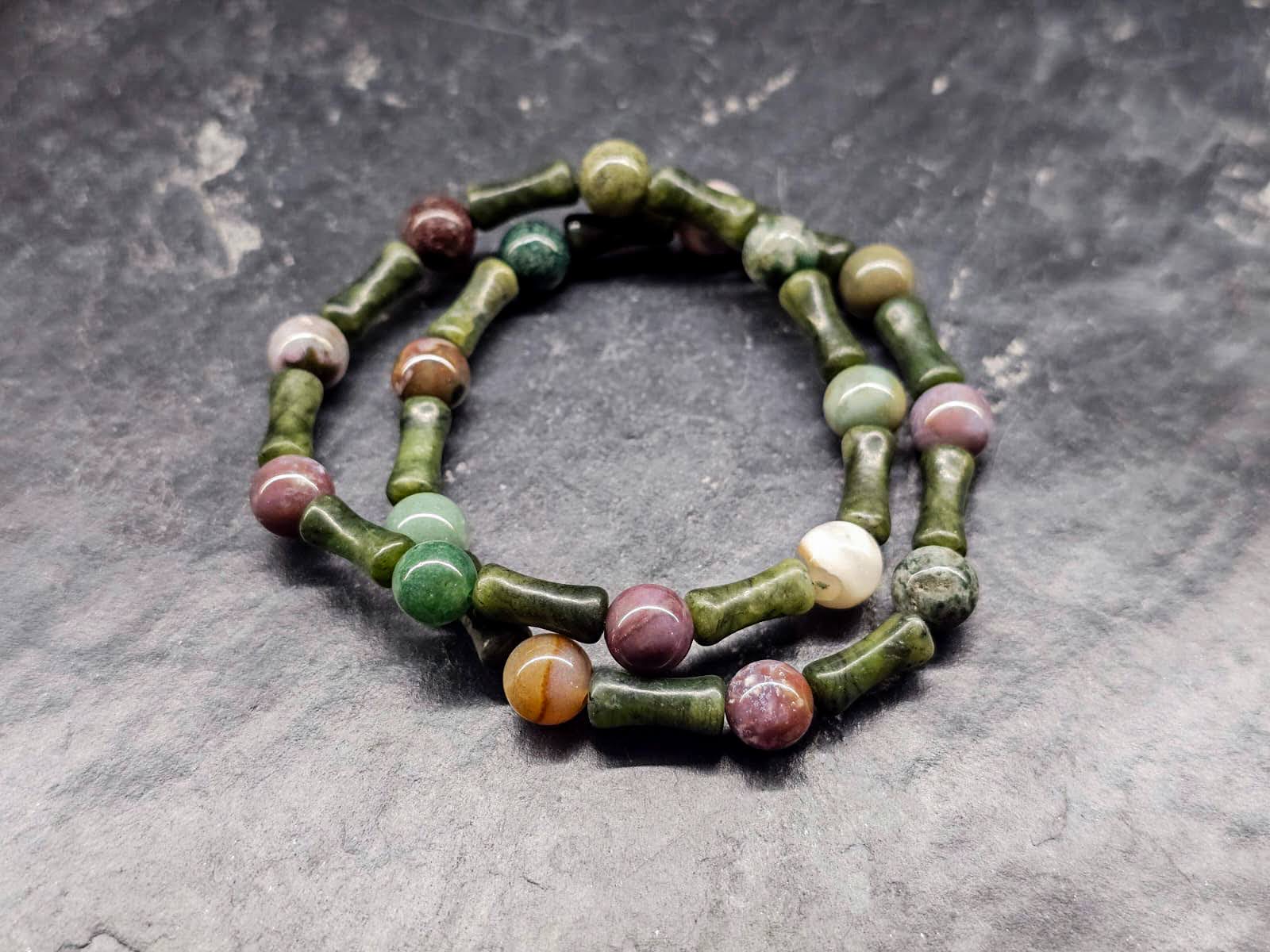 სამაჯური (ინდური აგატის ქვებით)